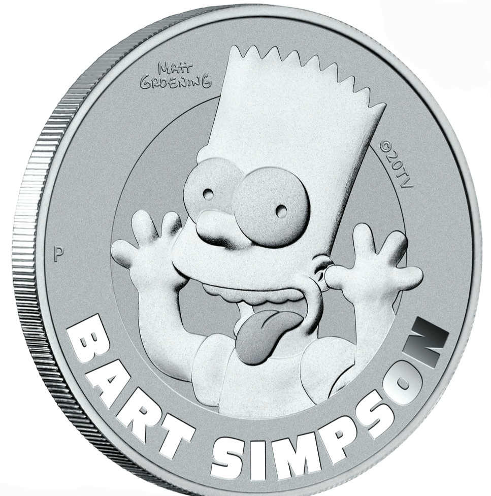 investiční střibrnné mince - Bart Simpson blister - 3