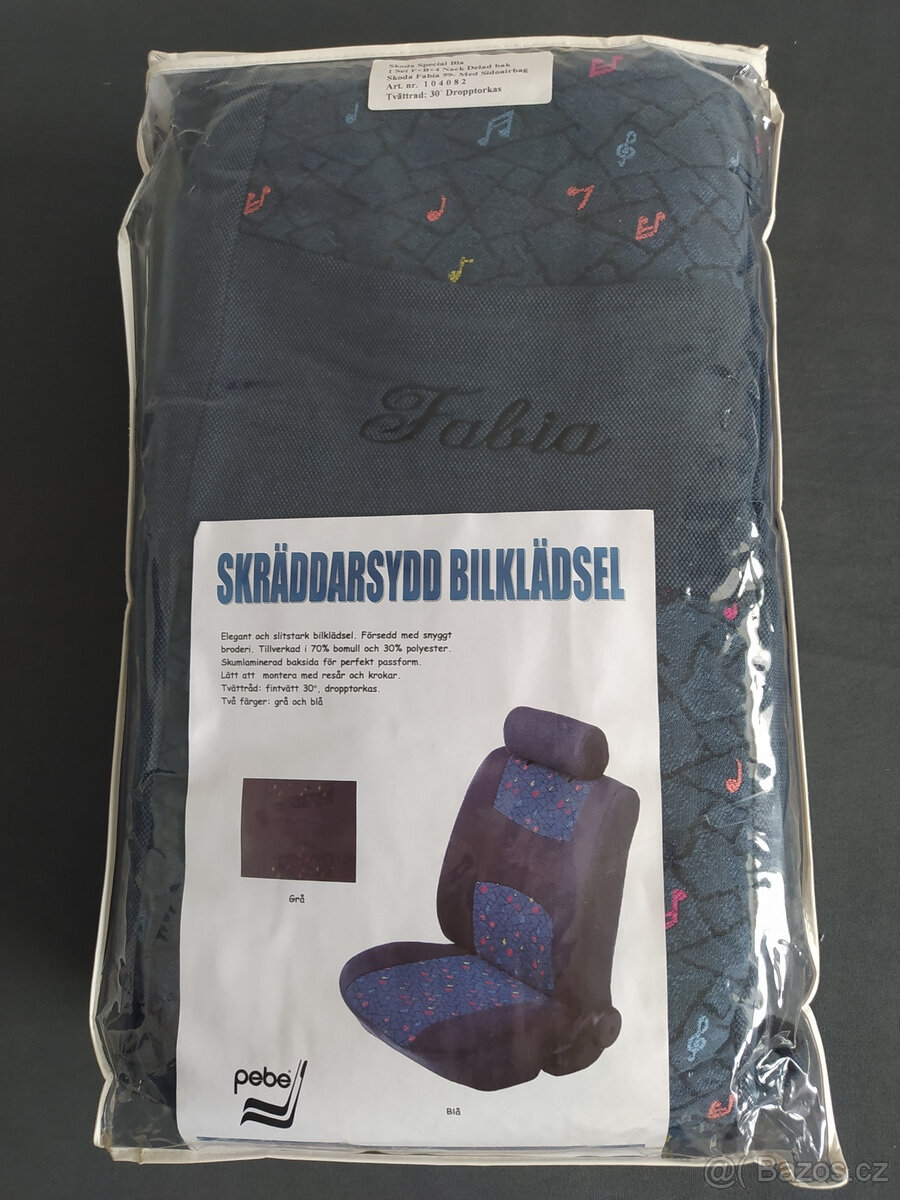 Škoda Fabia. Nová sada kvalitních autopotahů s vyšitým logem - 3