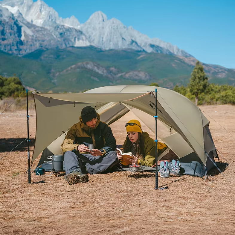 Luxusní Ultralehký stan se 2 vchody a 2 předsíněmi - 3