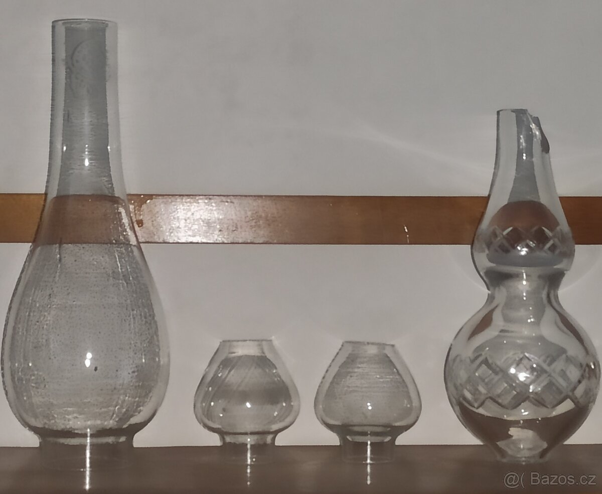 Barevné i čiré cylindry pro petrolejové lampy - 3
