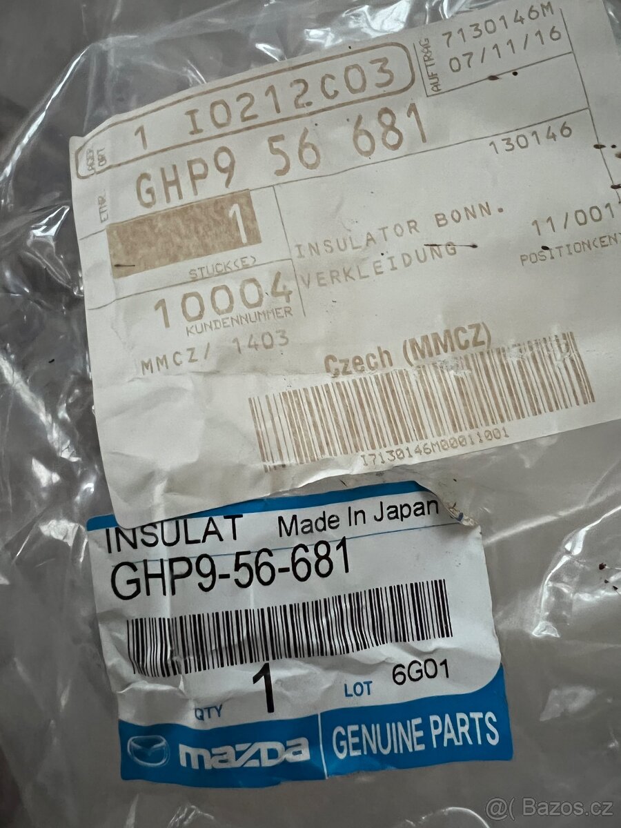 MAZDA 6, tlumící deka pod přední kapotu - 3