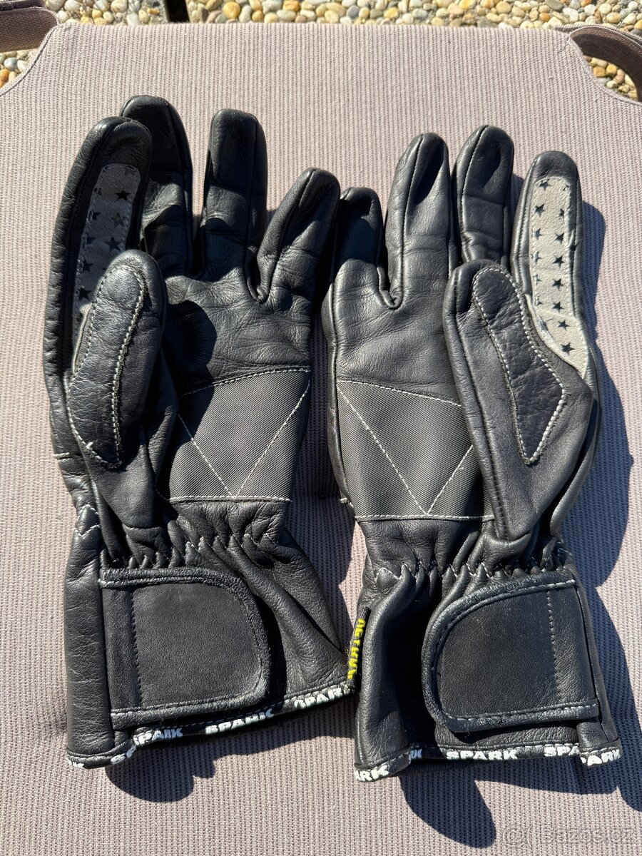 Kožené motorkářské rukavice. - 3