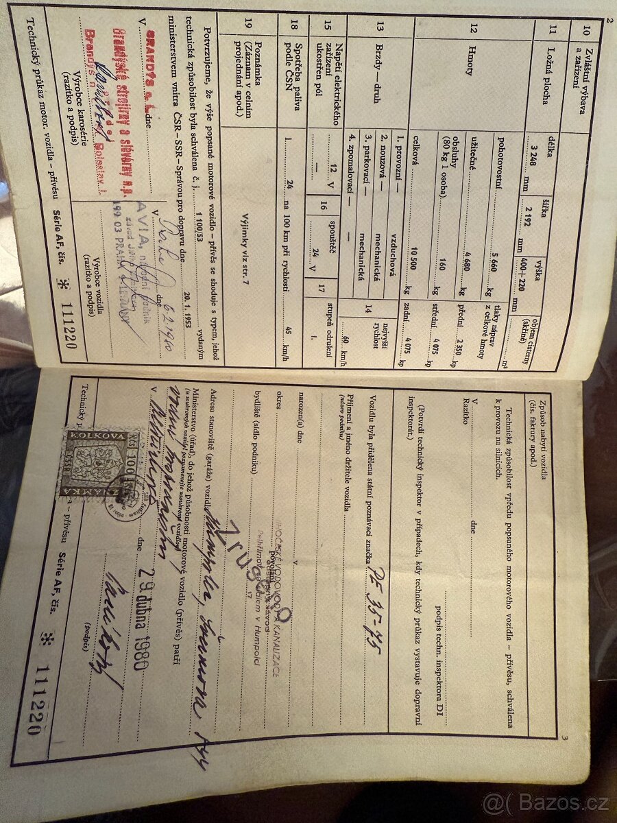 PRAGA V3S - třístranný sklápěč - 3