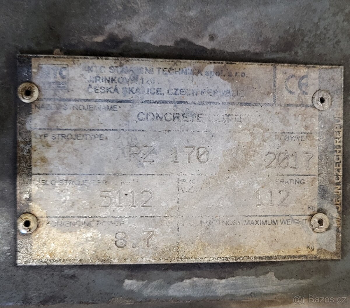 Řezačka spár NTC RZ 170 - 3