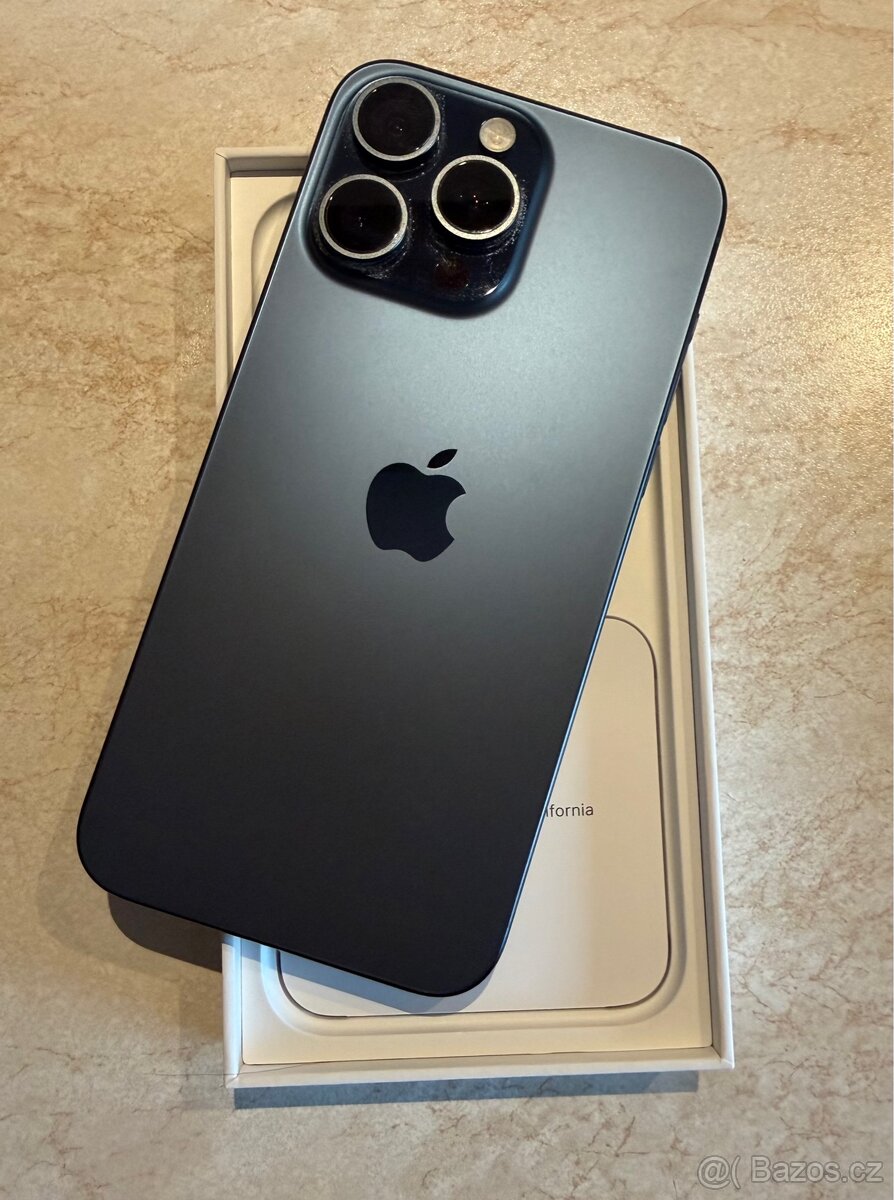 Iphone 15 Pro Max 512GB modrý titan - 3