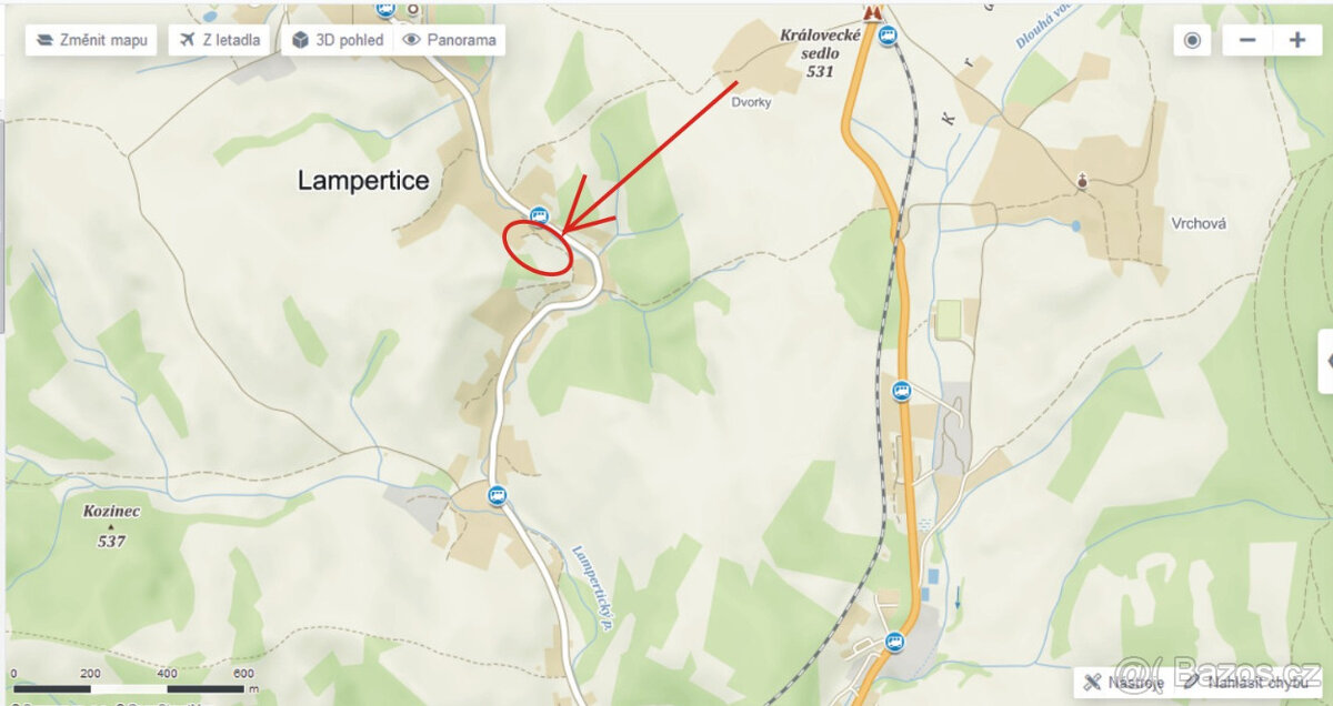 Pronájem pozemku v Lamperticích - 3