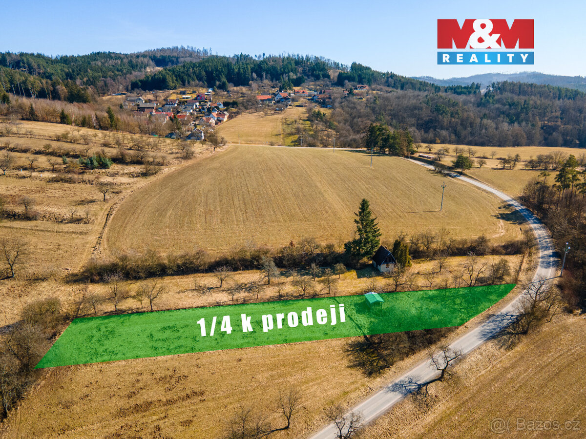 Prodej pole, podíl 1/4, 480 m², Biskupice u Jevíčka - 3