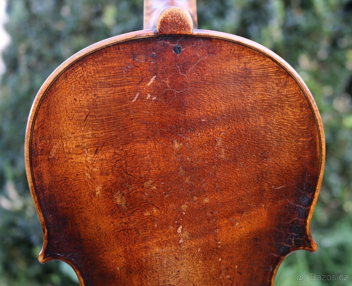 Celé starožitné německé housle z poloviny 19 století - 3