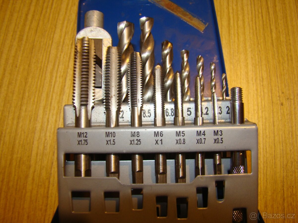 závitníky sada M3 - M12 - 3