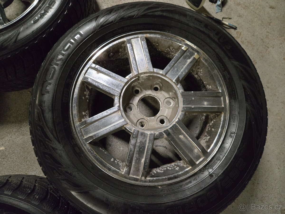 Hliníkova kola 6x139.7 + zimni pneu 265/60r18