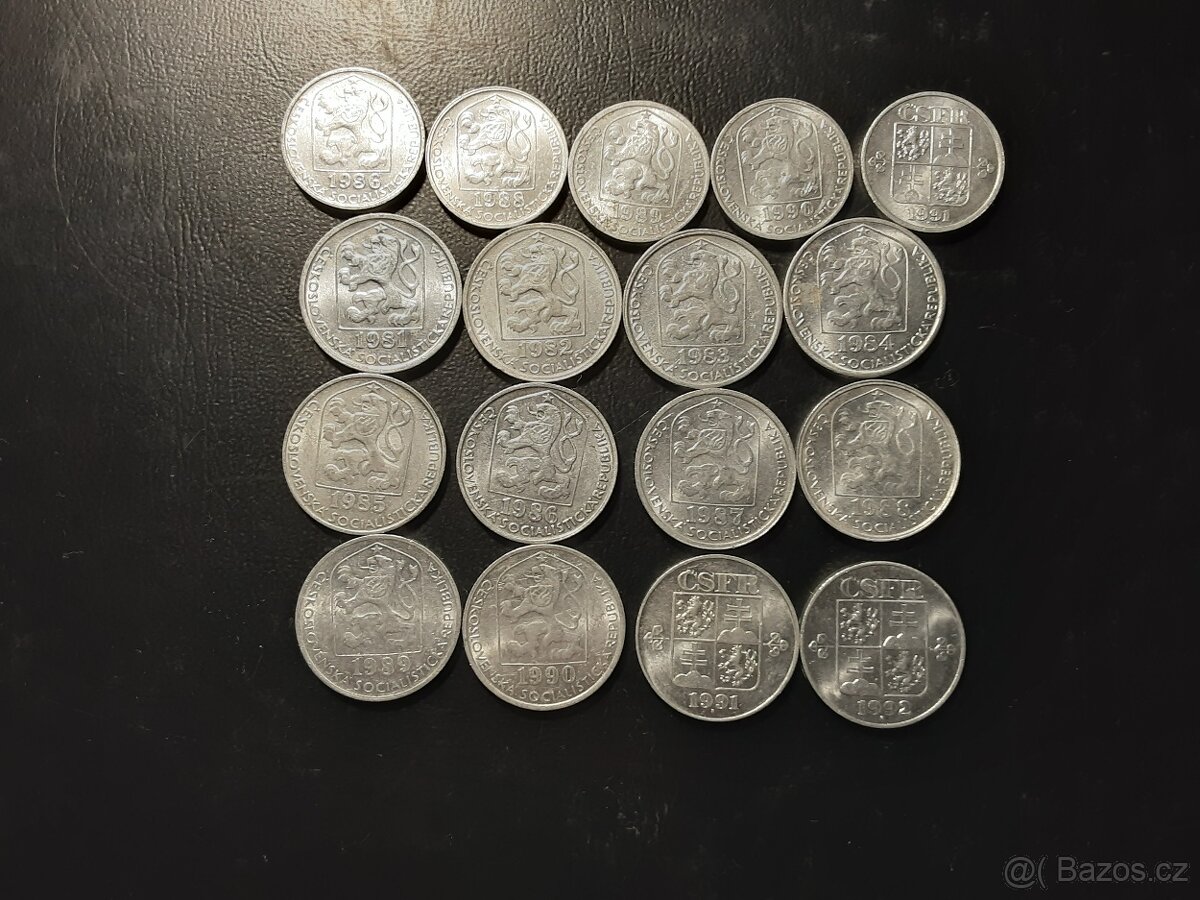 Mince Československo 80.léta +ČSFR-sbírka - 3