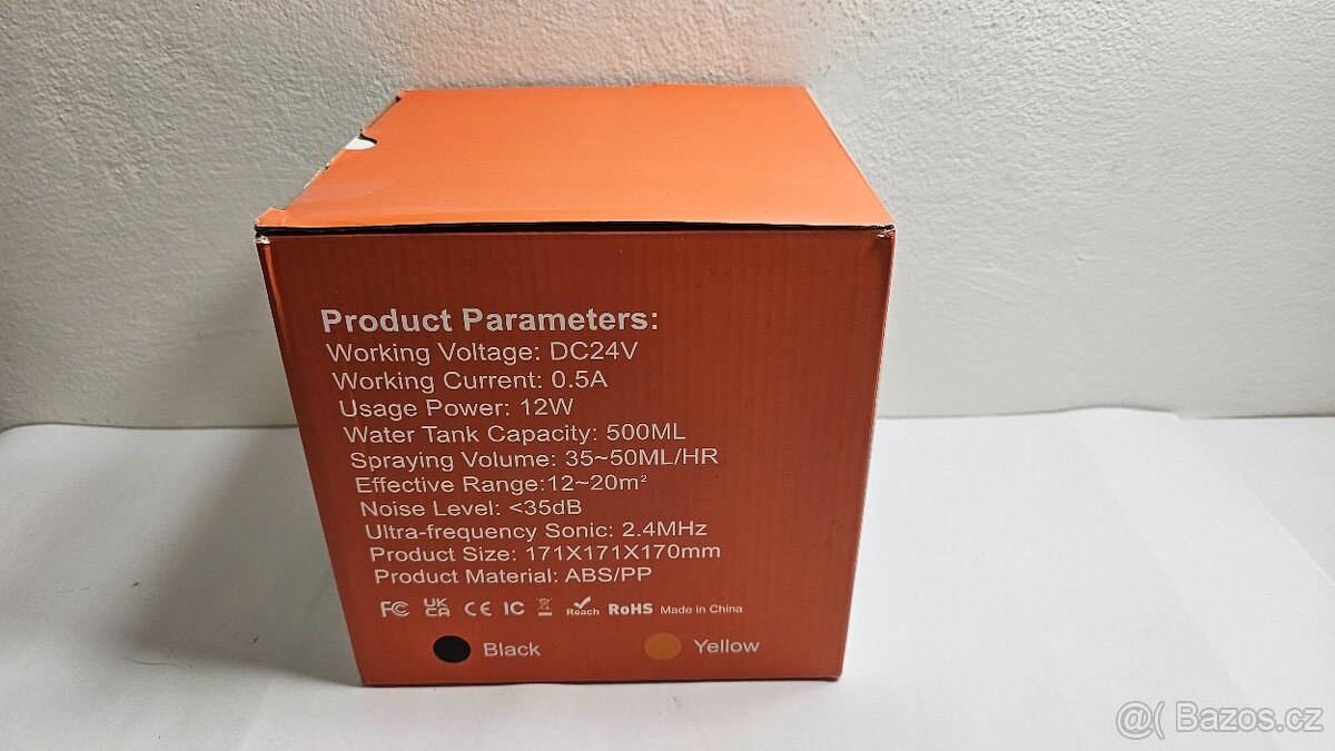 Aroma difuzér / zvlhčovač vzduchu + 8× esenciální olej (komp - 3