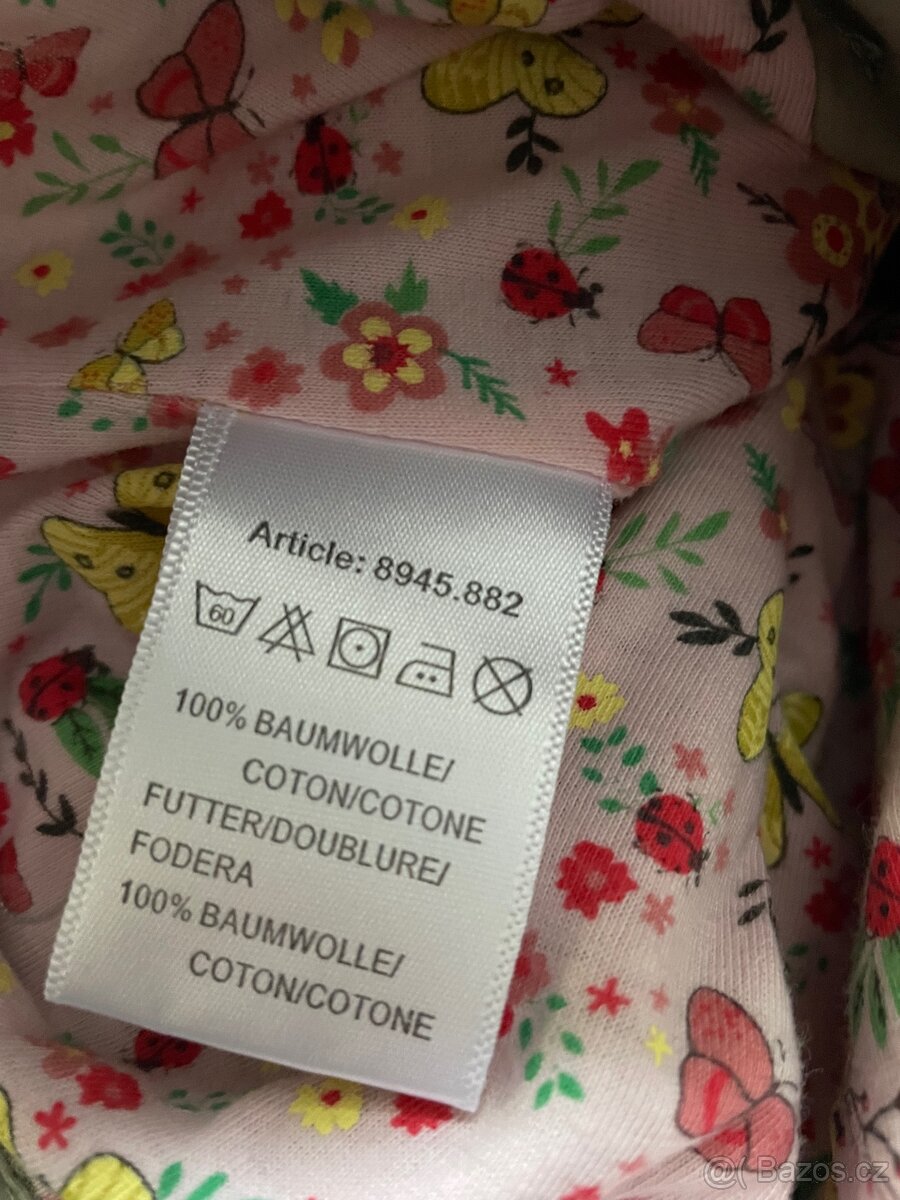 Kalhoty dívka podšité bavlnou vel.98 - 3