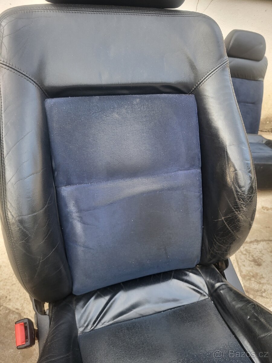 Sedačky Alcantara modré - 3