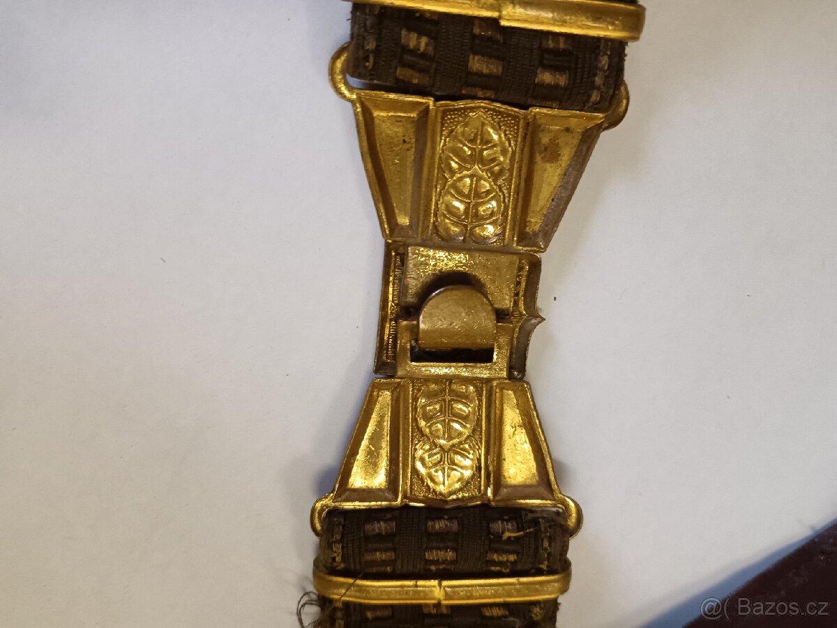 Důstojnický vycházkový opasek 1.Republika ČSR ČSLA - 3