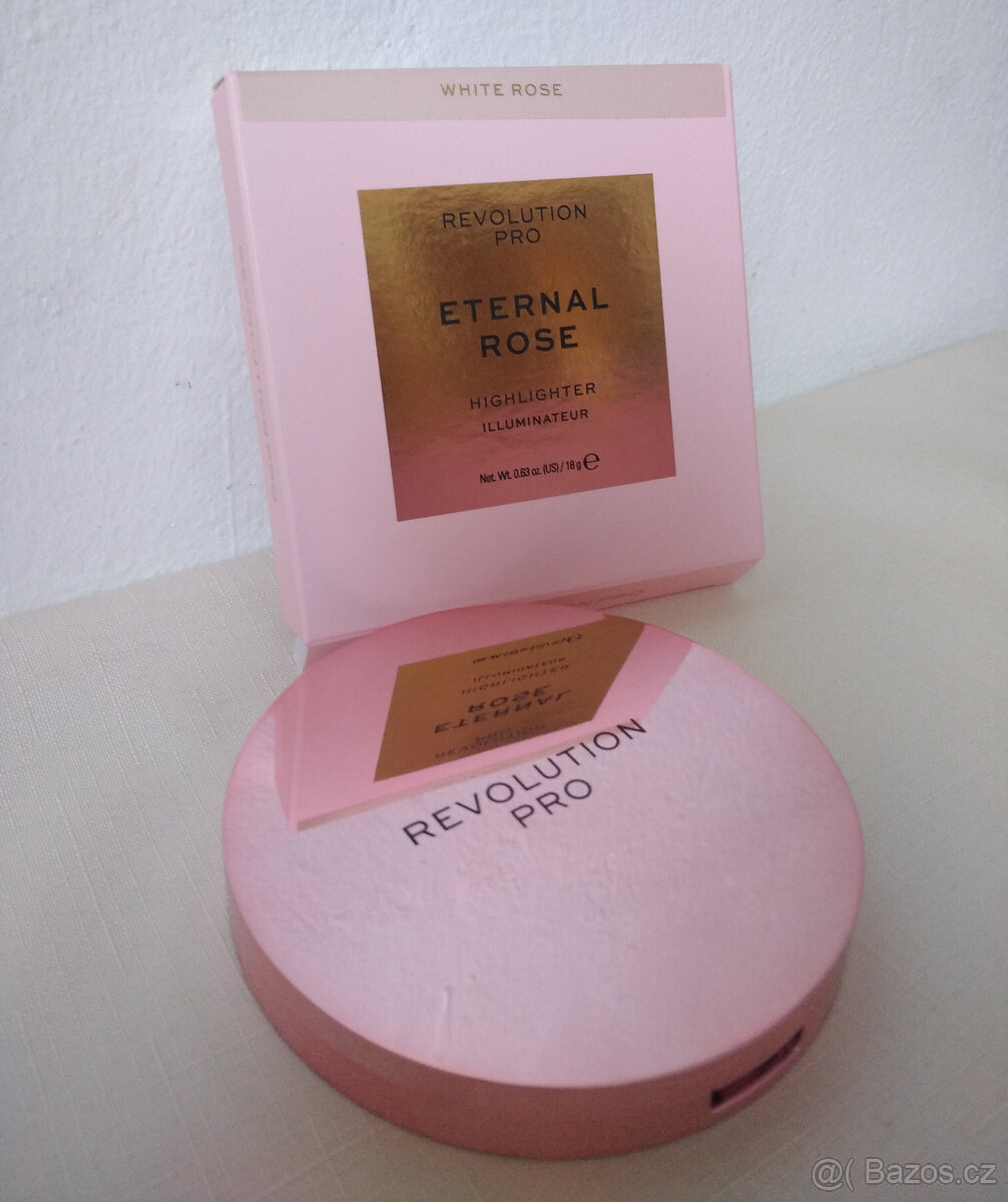 Pudrový rozjasňovač Revolution Rose White 18g - 3