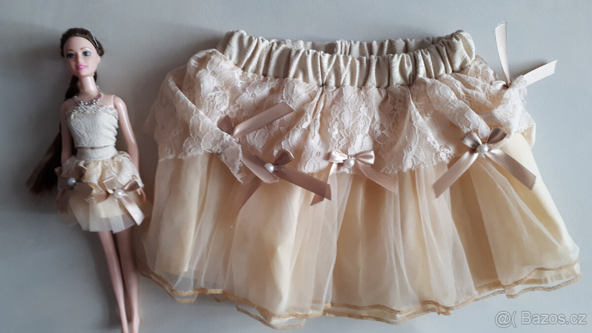 Panenka "Barbie" se stejnou sukýnkou pro holčičky - 3
