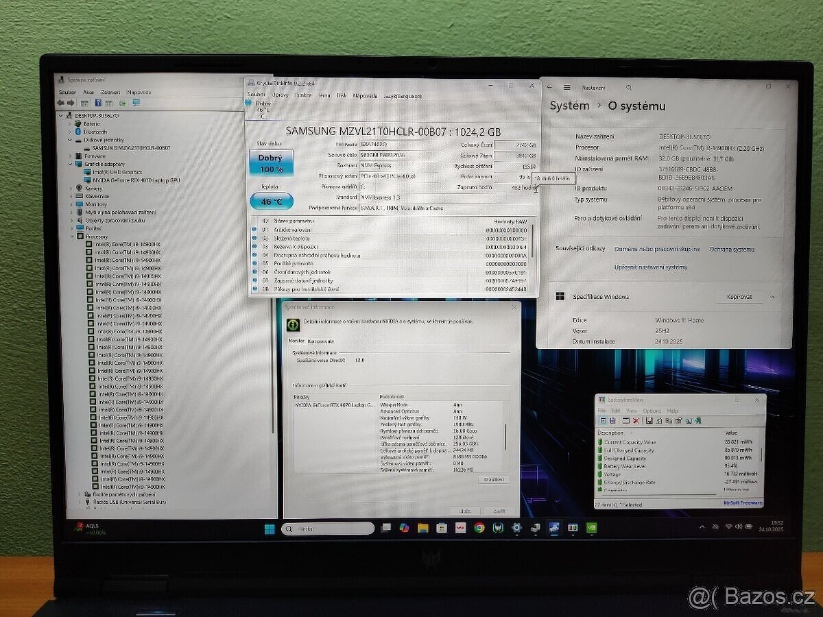 16 Predator Neo,i9-14th,4070-RTX,32gb,QHD 240Hz,1TB-Záruka. - 3