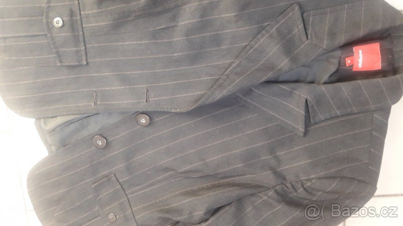 Dámské sáčko tmavé s proužkem - 3