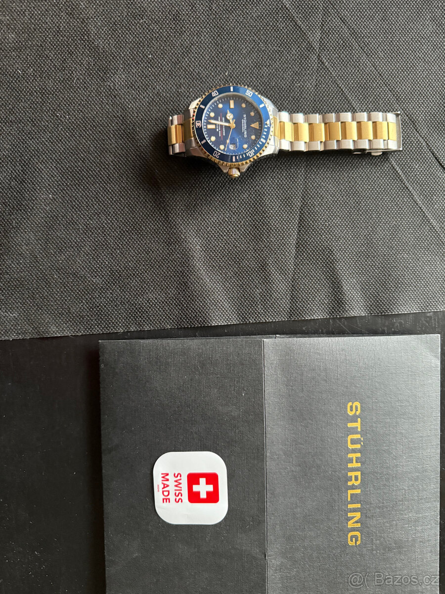 PRODÁM HODINKY STUHRLING ORIGINAL DEPTHMASTER SWISS MADE - 3