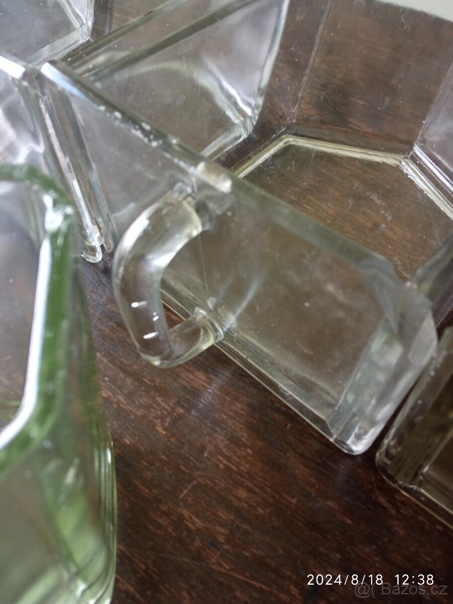 Skleněné dózy - retro - 3