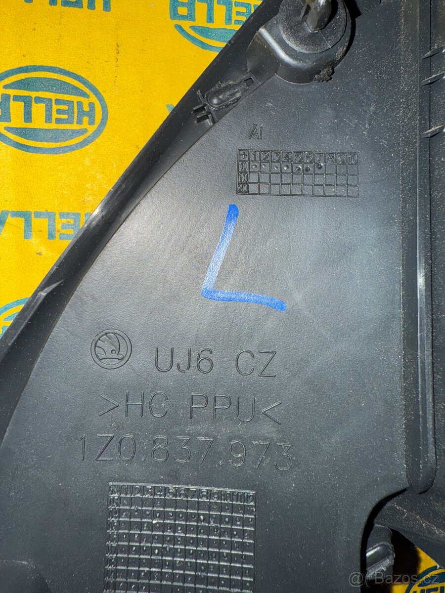 Vnitřní kryty zrcátek Octavia 2 - 3