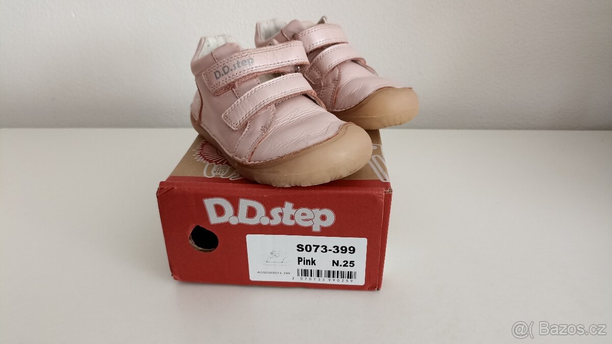 Ddstep celokožená barefoot bota - 25 - 3