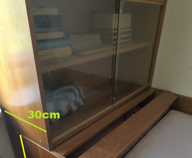 Retro dětská knihovnička se skly-2ks - 3