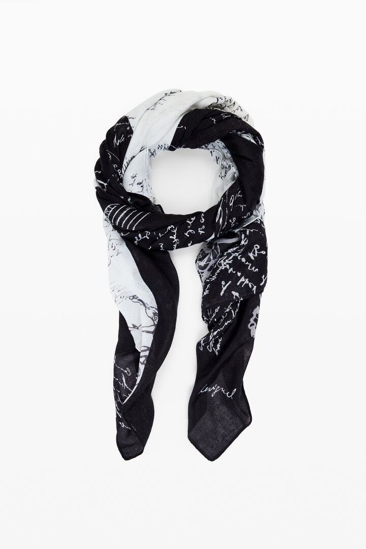 Desigual signature dámský značkový šátek šála desigual - 3