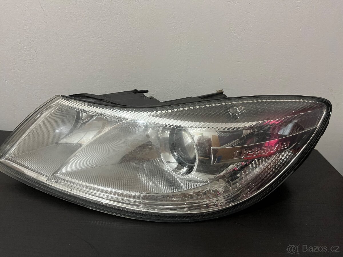 Levé přední světlo Octavia 2 facelift - 3