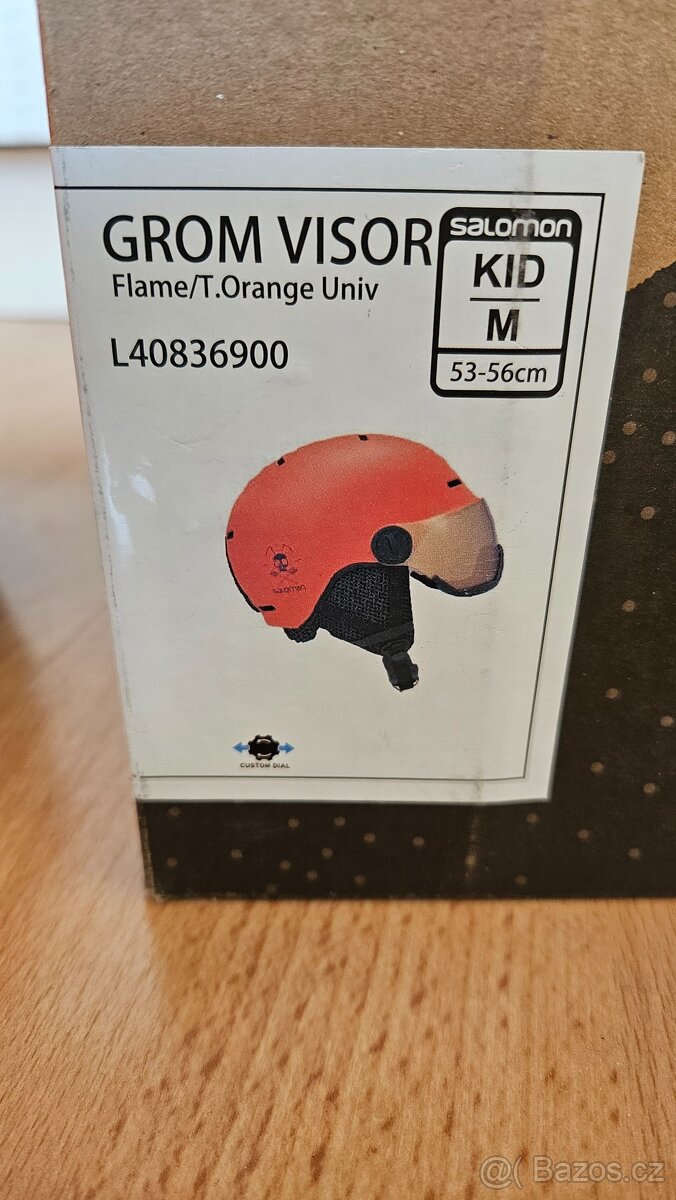 Dětská lyžařská helma Salomon Grom Visor / oranžová / M - 7. - 3
