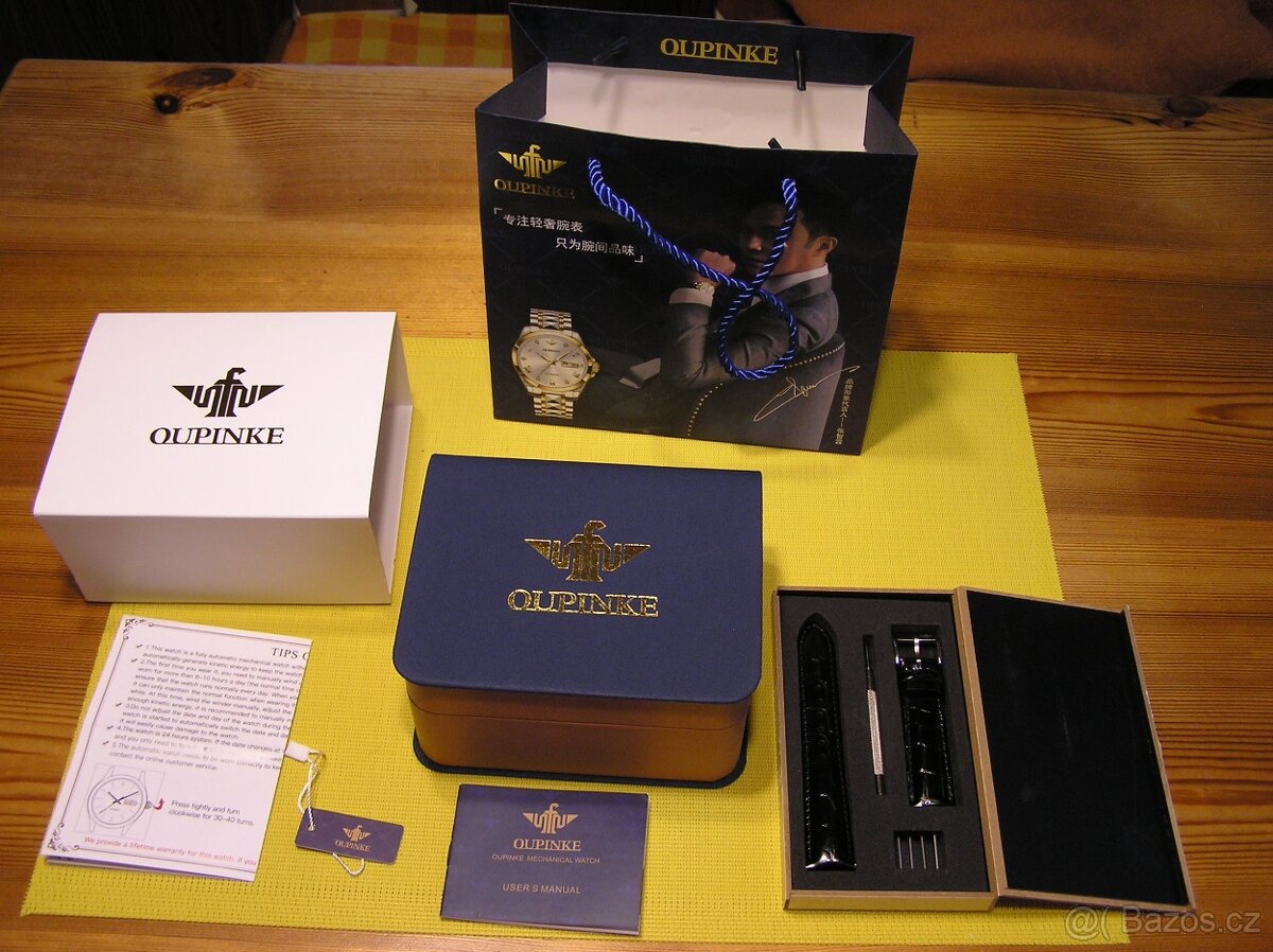 Pánské,luxusní hodinky Oupinke - 3