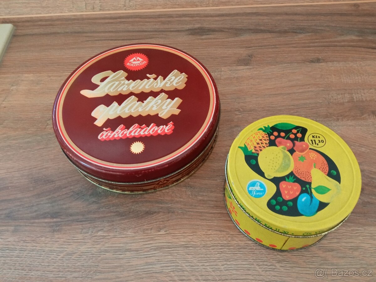 Staré plechové krabičky - 3