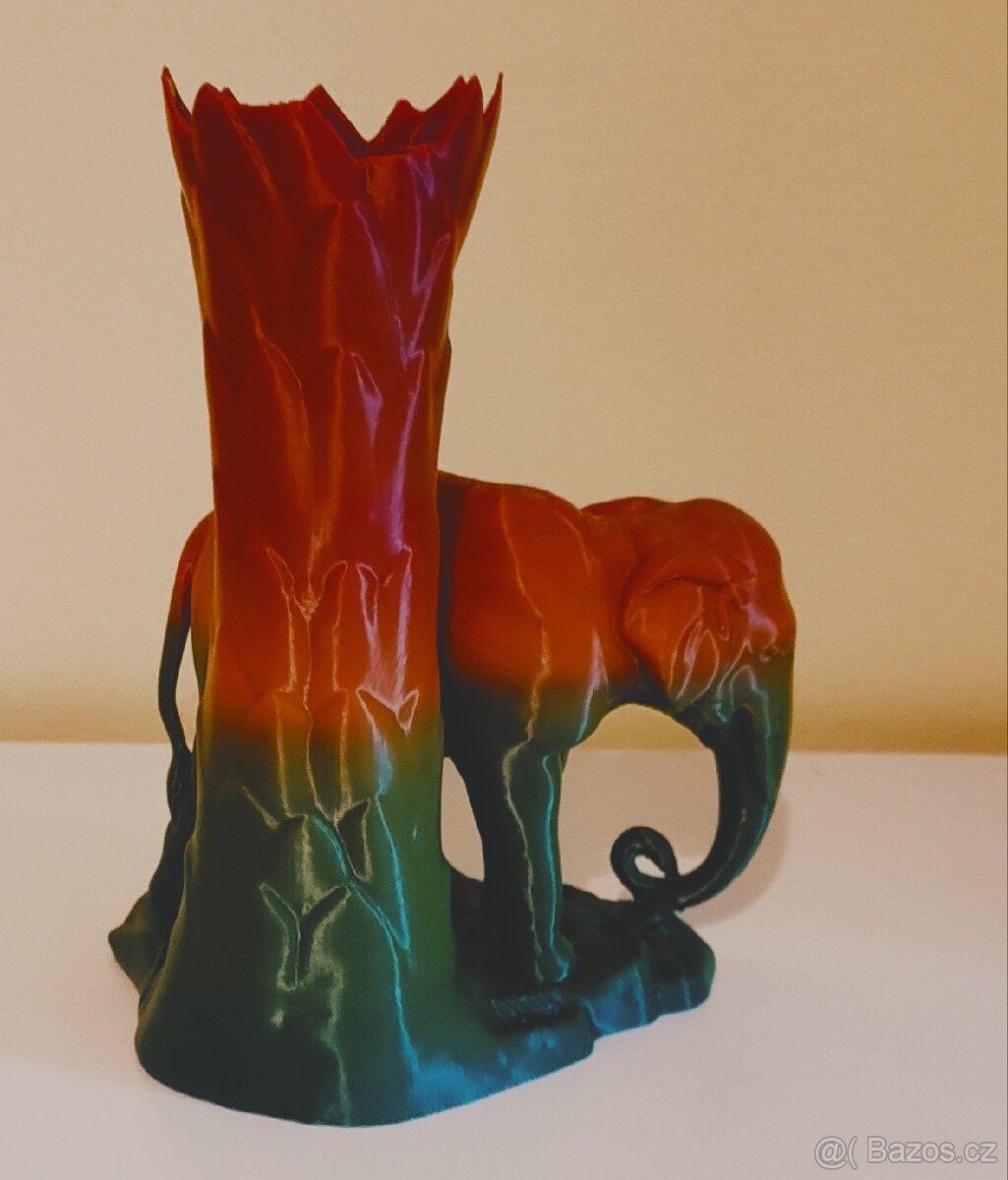 Vázička Slon s palmou - 3