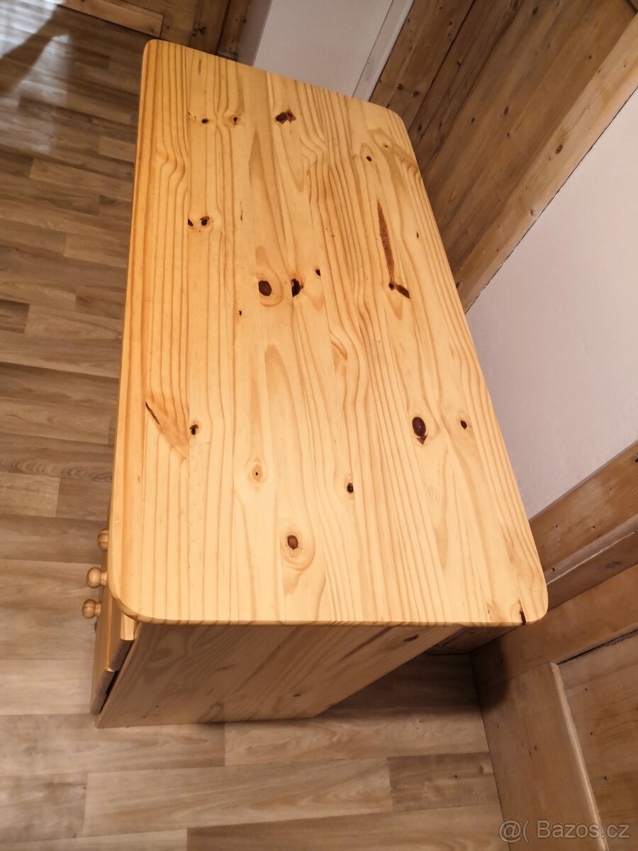 Psací stůl, masiv borovice - 3