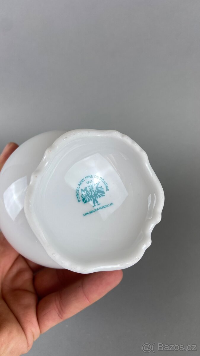 Váza s motivem hus, modrá linka, MZ - 3