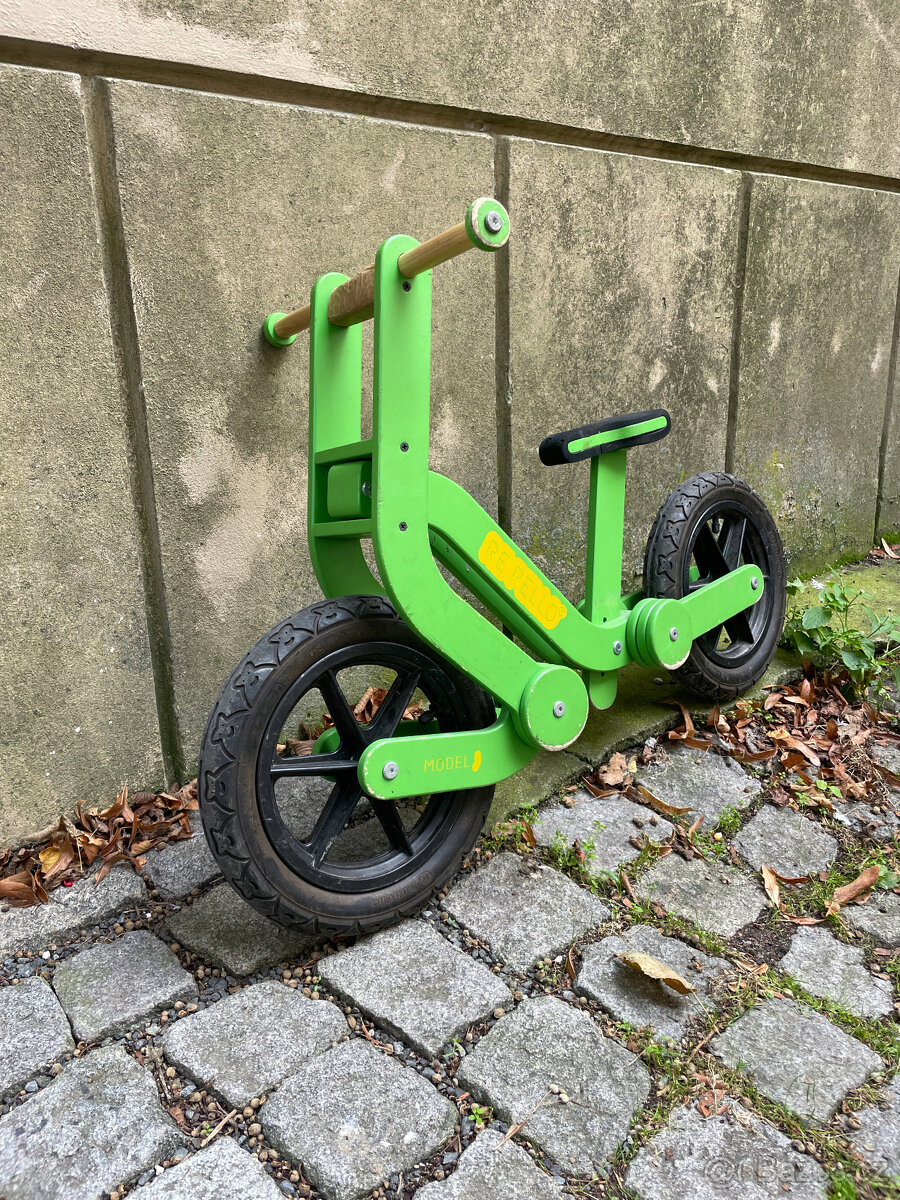 REPELLO dřevěné celoodpružené dětské odrážedlo - 3