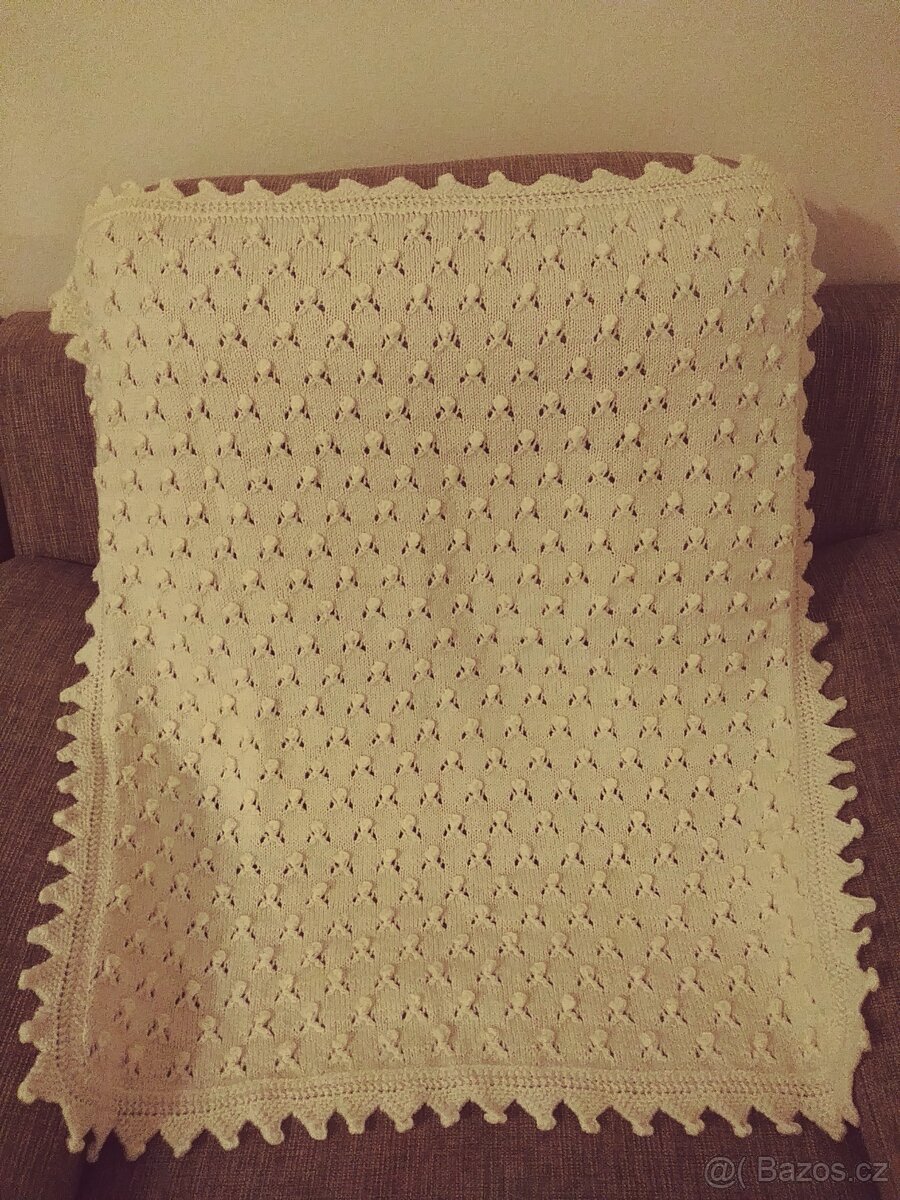 Háčkovaná deka pro miminko - handmade - 3