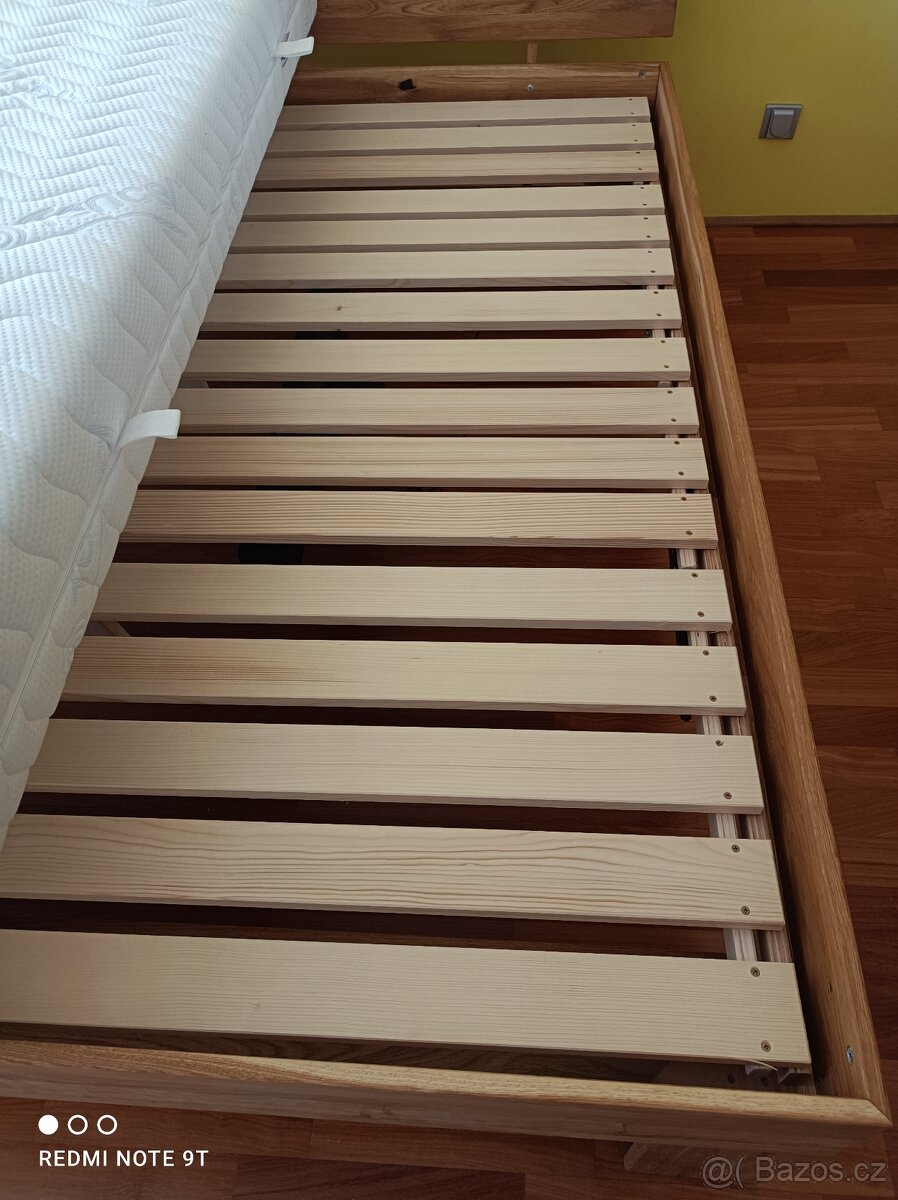 Manželská postel + elektrické rošty+ matrace - 3