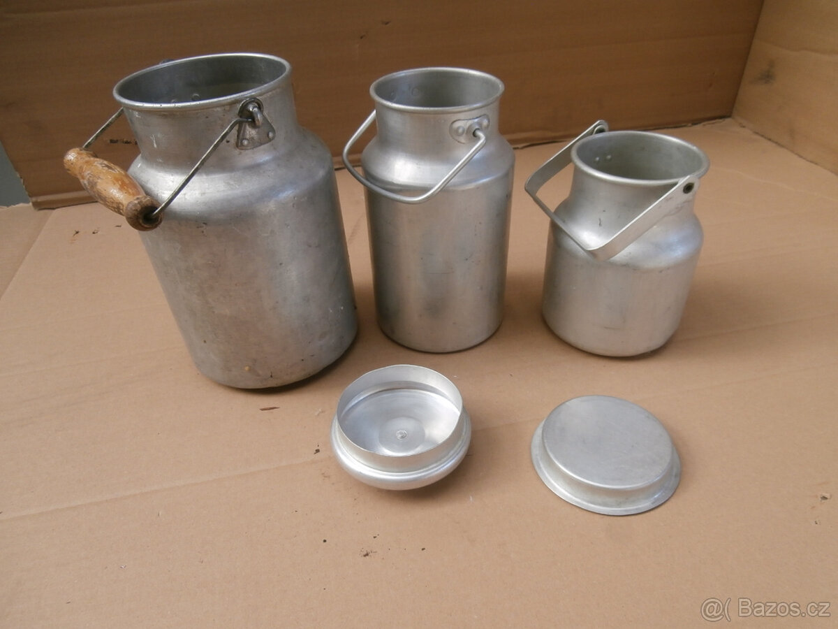 Konvička hliníková starší 3 kusy za 400 kč včetně pošty - 3