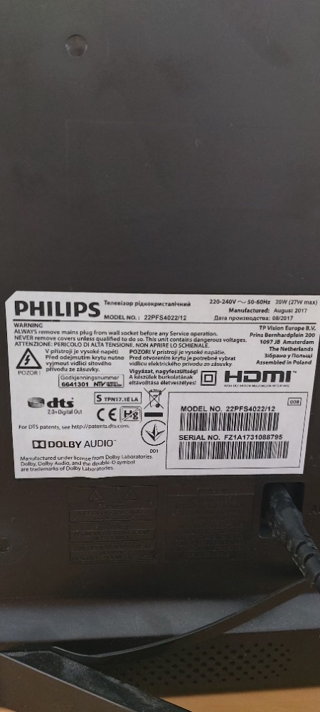 PHILIPS LED televize 55cm - 3