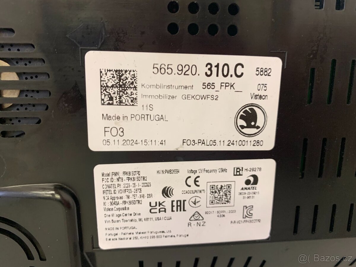 LCD budík Kodiaq/Karoq 565.920.310 - 3