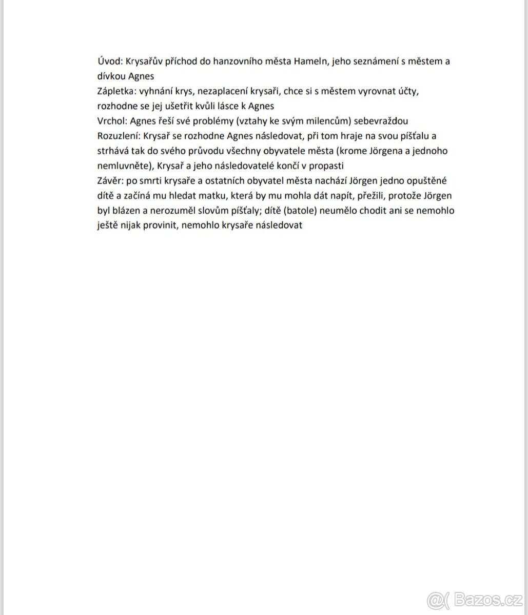 Rozbory maturitní četby - 3