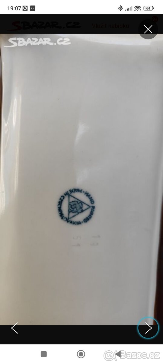 Krbové porcelánové hodiny - 3