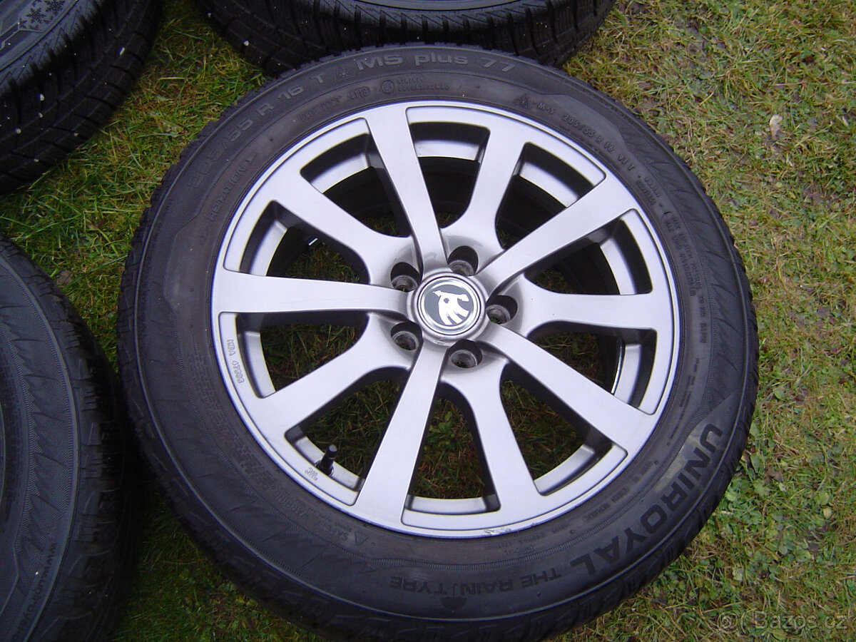 4 X ZIMNÍ HLINÍKOVÁ KOLA ŠKODA SCALA,KAMIQ 205/ 55 R 16.TOP - 3