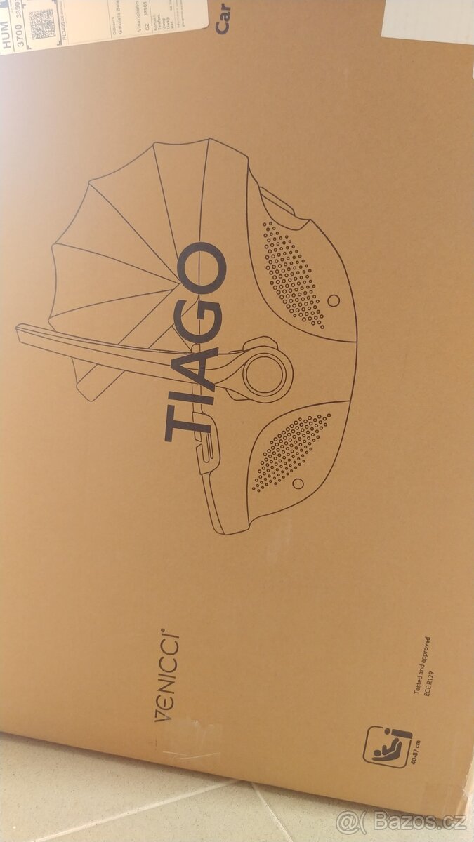 Kočárek Venicci Tinum upline a vajíčko + základna Tiago - 3