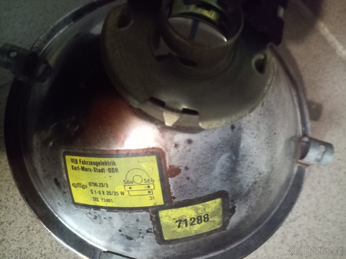 Simson skůtr 6V přední světlo - 3