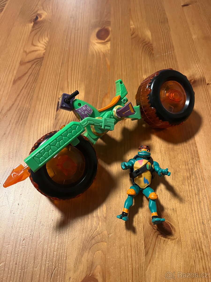 Motorka želvy ninja s figurkou - 3