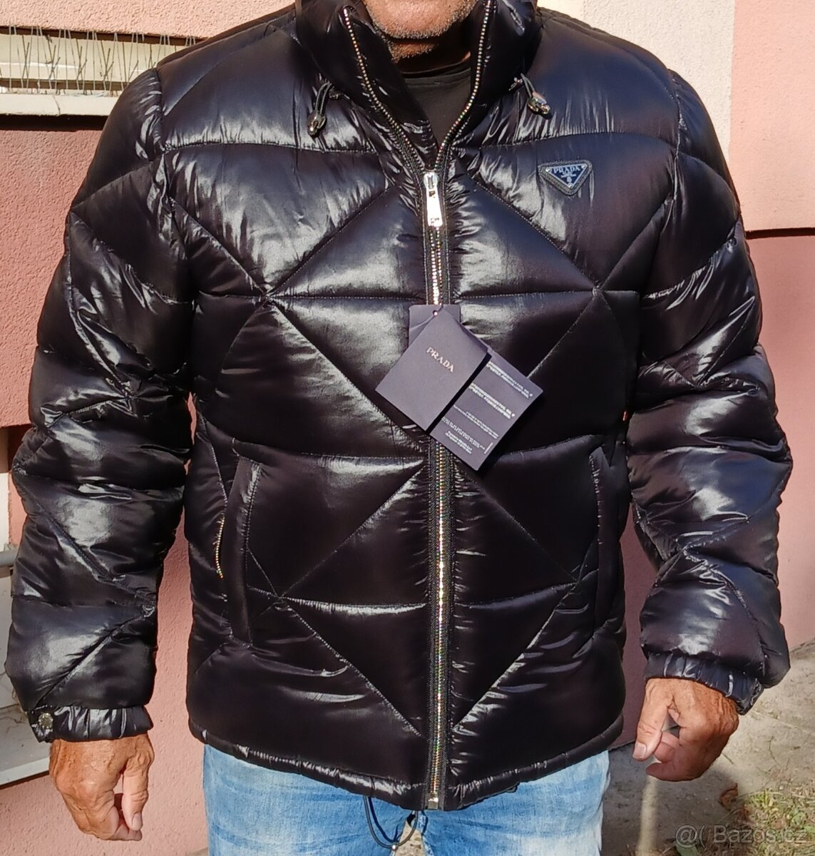 Zimní bunda Prada pánská černá XL - 3