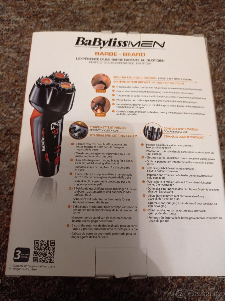 Zastřihovač vousů BaByliss SH510E (nový) - 3